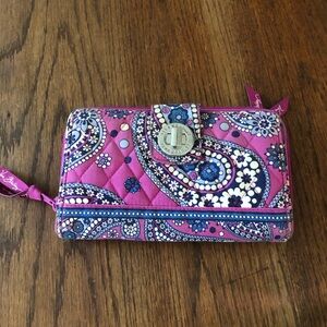 Vera Bradley Turnlock Wallet in Boysenberry EUC